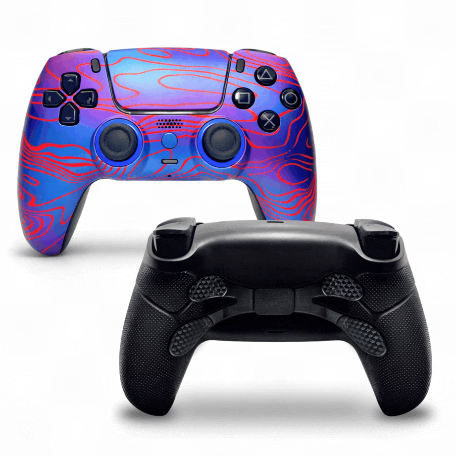 Rote Welle Custom PS5 Controller mit Paddles & TMR Sticks | CoastController